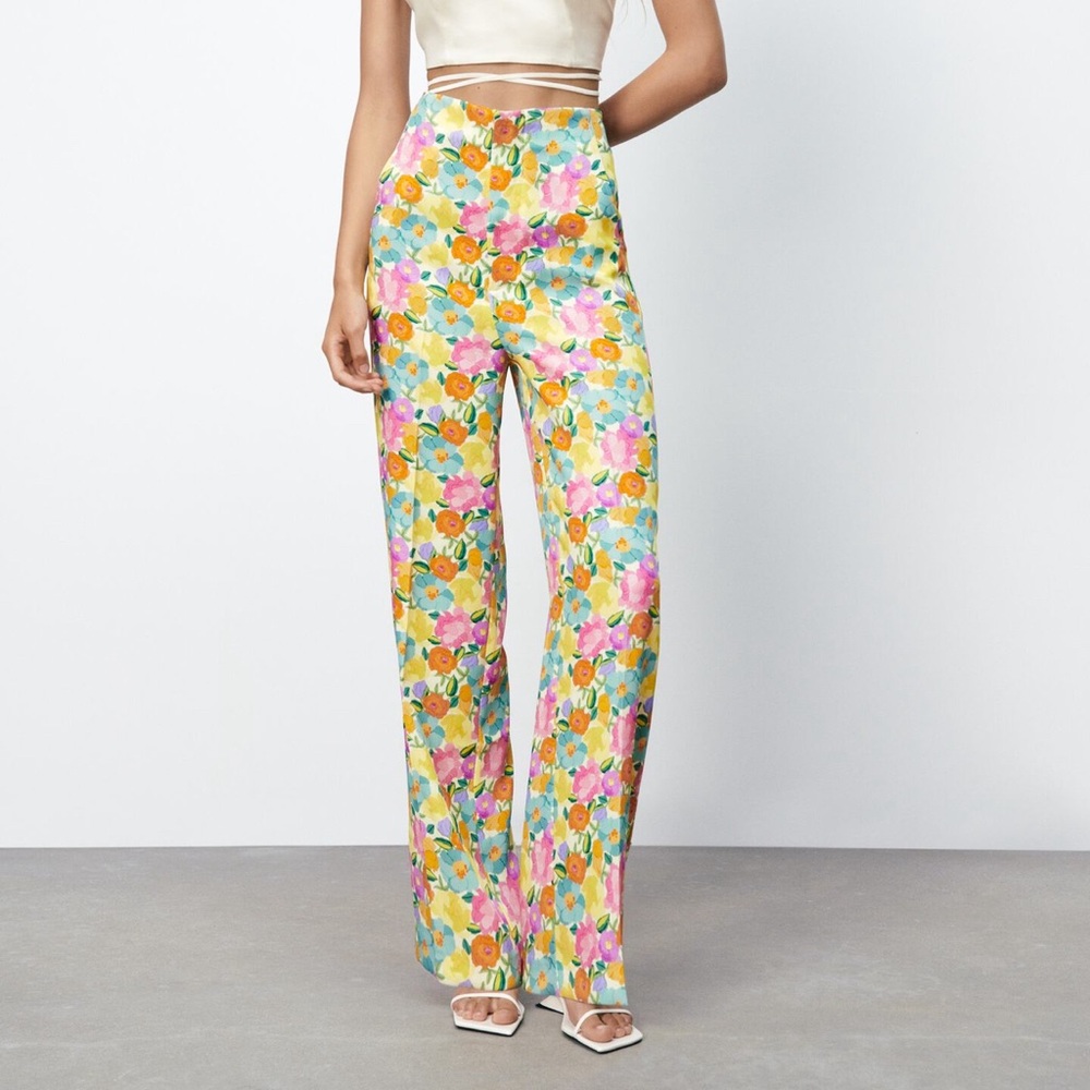 Full-Length Printed Pants